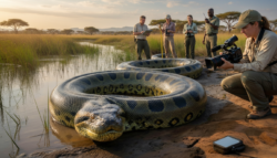 An exceptionally large African python has been officially confirmed by herpetologists during a certified field expedition, stunning the scientific community